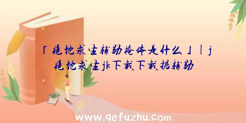 「绝地求生辅助掩体是什么」|j绝地求生jk下载下载据辅助
